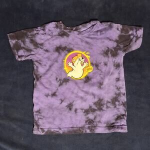 2T Halloween Buckeys T Shirt Spooky Season Top for Kids Purple Black Tie Dye